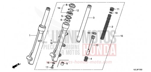 GABEL, VORNE NSC110MPDE de 2014